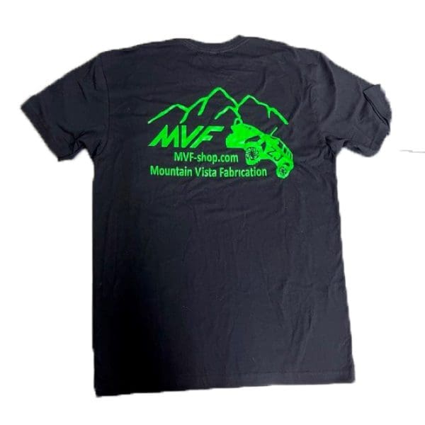 MVF Tshirt black with green ink